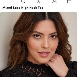 Torrid Black Lace Top